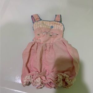 Dior Pink Jumpsuit with Delicate Details -baby Dior, newborn